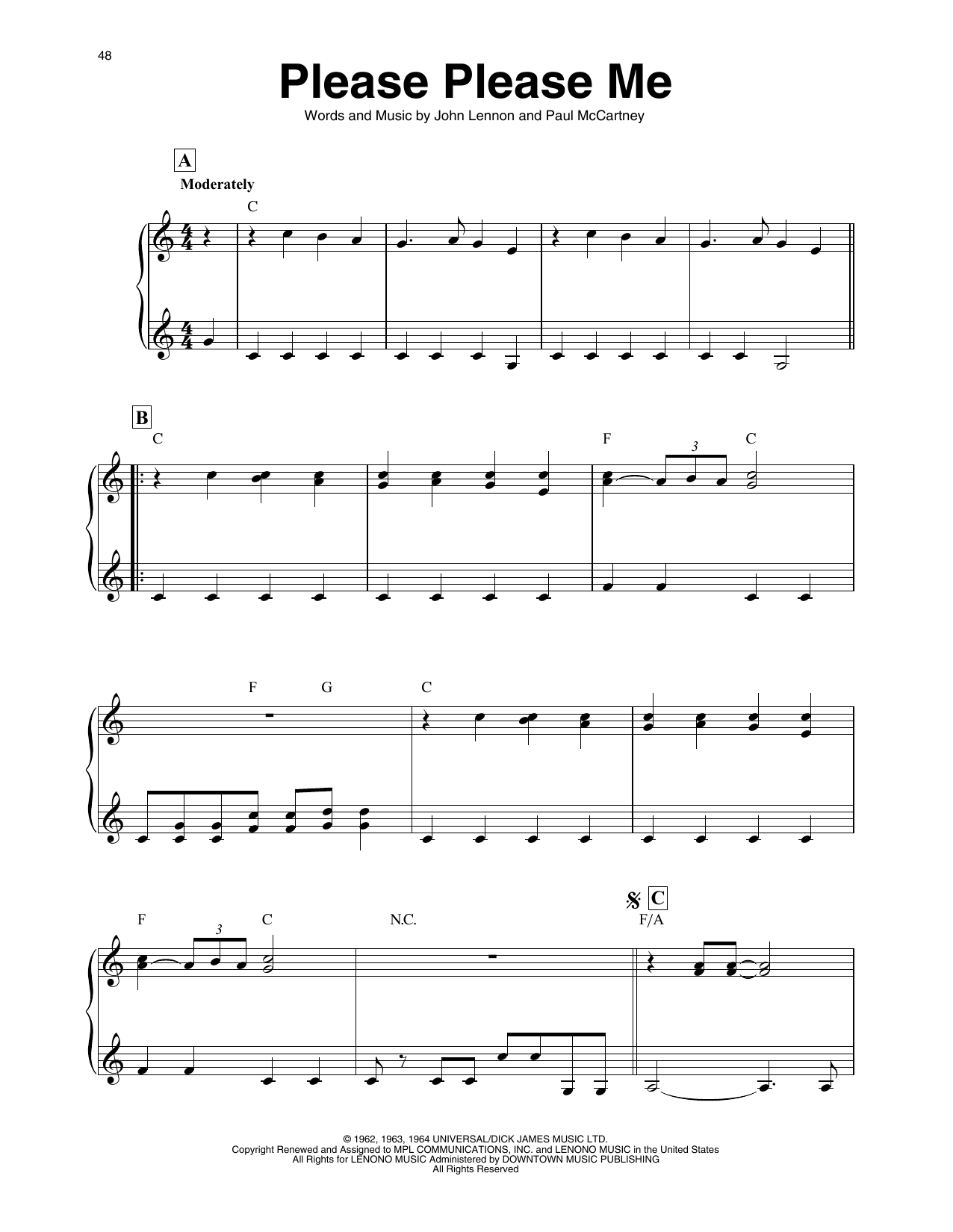 The Beatles Please Please Me (arr. Maeve Gilchrist) sheet music notes and chords. Download Printable PDF.