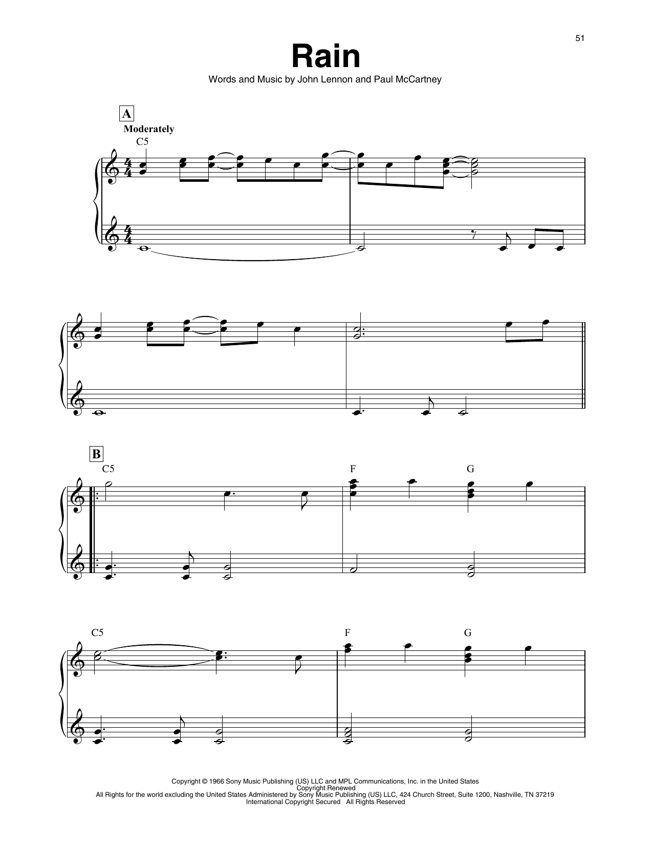 The Beatles Rain (arr. Maeve Gilchrist) sheet music notes and chords. Download Printable PDF.