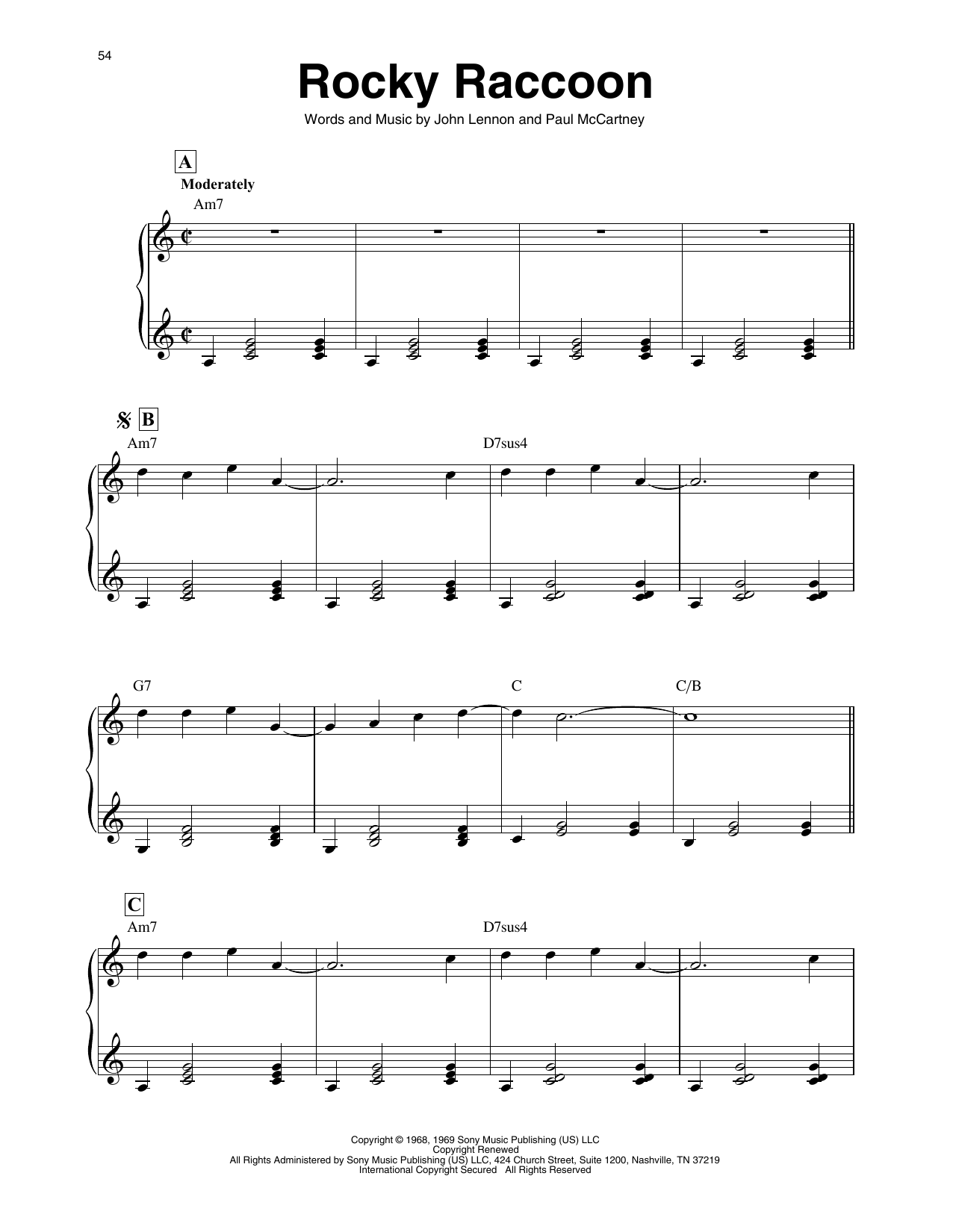 The Beatles Rocky Raccoon (arr. Maeve Gilchrist) sheet music notes and chords. Download Printable PDF.