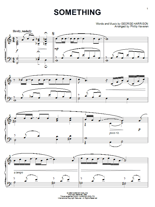 The Beatles Something sheet music notes and chords. Download Printable PDF.