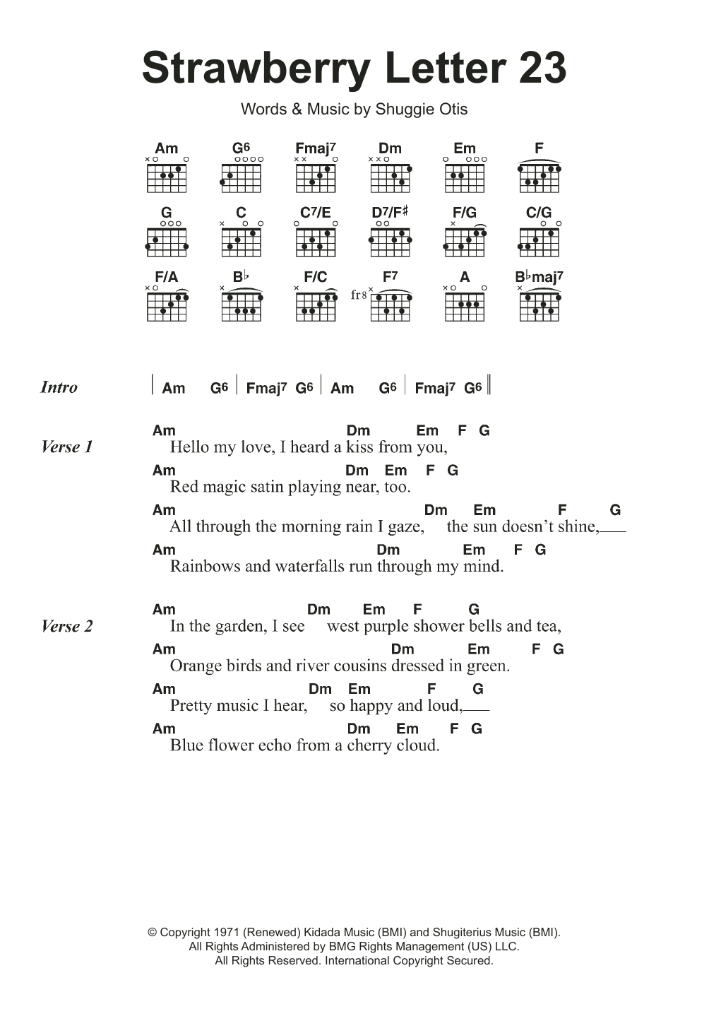 The Brothers Johnson Strawberry Letter 23 sheet music notes and chords. Download Printable PDF.