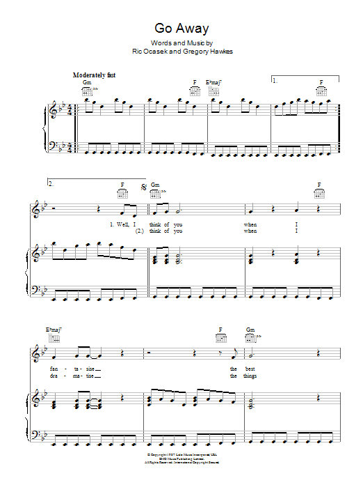 Learn to play The Cars Go Away sheet music for Piano, Vocal & Guitar Chords in minutes. Price: 7.8900$ The Cars Go Away sheet music notes and chords arranged for Piano, Vocal & Guitar Chords