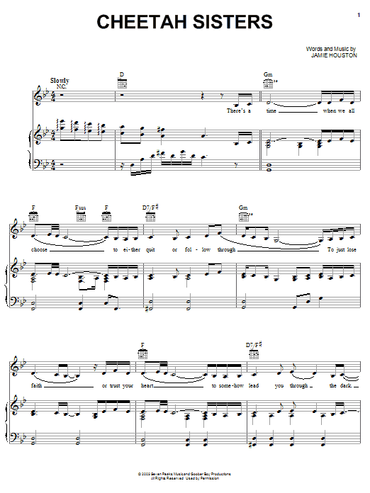 Learn to play The Cheetah Girls Cheetah Sisters sheet music for Piano, Vocal & Guitar Chords (Right-Hand Melody) in minutes. Price: 7.8900$ The Cheetah Girls Cheetah Sisters sheet music notes and chords arranged for Piano, Vocal & Guitar Chords (Right-Hand Melody)