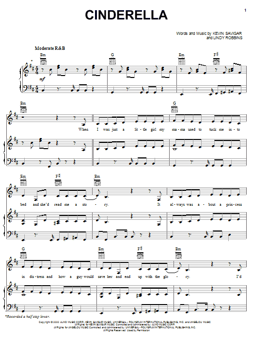 The Cheetah Girls Cinderella sheet music notes and chords. Download Printable PDF.