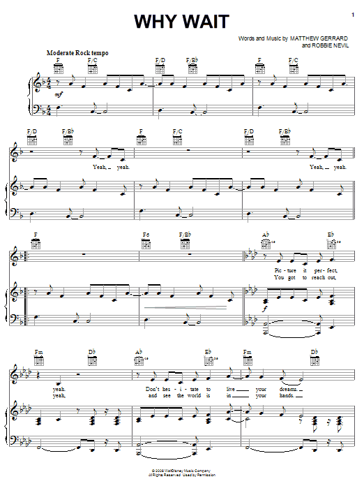 Learn to play The Cheetah Girls Why Wait sheet music for Piano, Vocal & Guitar Chords (Right-Hand Melody) in minutes. Price: 7.8900$ The Cheetah Girls Why Wait sheet music notes and chords arranged for Piano, Vocal & Guitar Chords (Right-Hand Melody)
