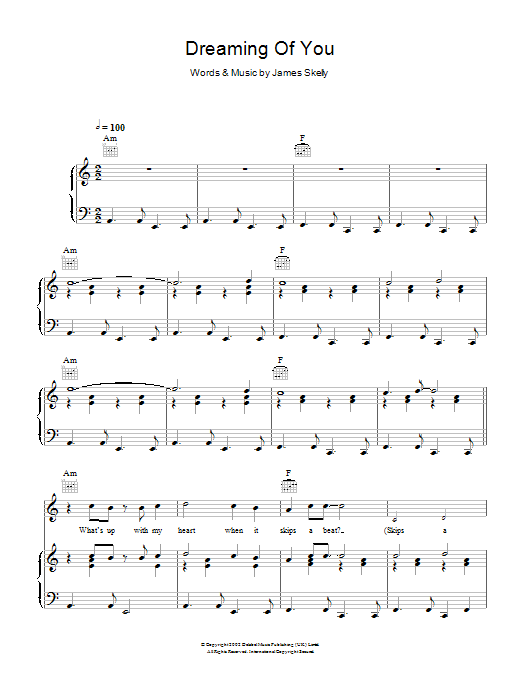Learn to play The Coral Dreaming Of You sheet music for Piano, Vocal & Guitar Chords in minutes. Price: 7.8900$ The Coral Dreaming Of You sheet music notes and chords arranged for Piano, Vocal & Guitar Chords