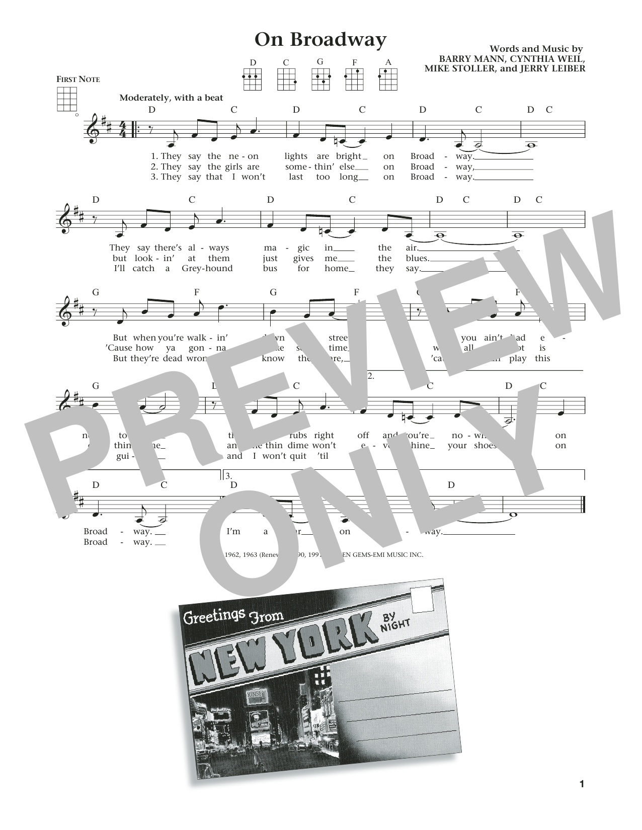 Learn to play The Drifters On Broadway (from The Daily Ukulele) (arr. Liz and Jim Beloff) sheet music for Ukulele in minutes. Price: 5.9900$ The Drifters On Broadway (from The Daily Ukulele) (arr. Liz and Jim Beloff) sheet music notes and chords arranged for Ukulele