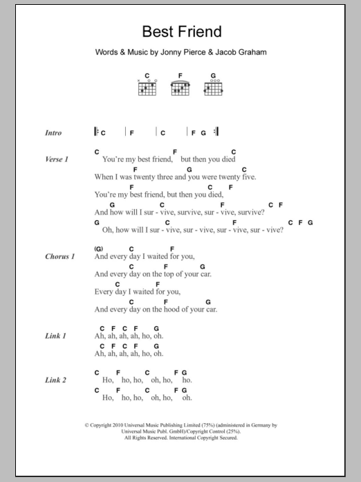 The Drums Best Friend sheet music notes and chords. Download Printable PDF.