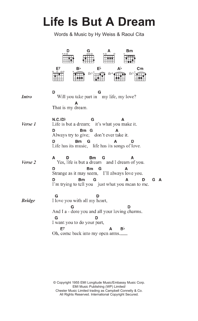 The Earls Life Is But A Dream sheet music notes and chords. Download Printable PDF.