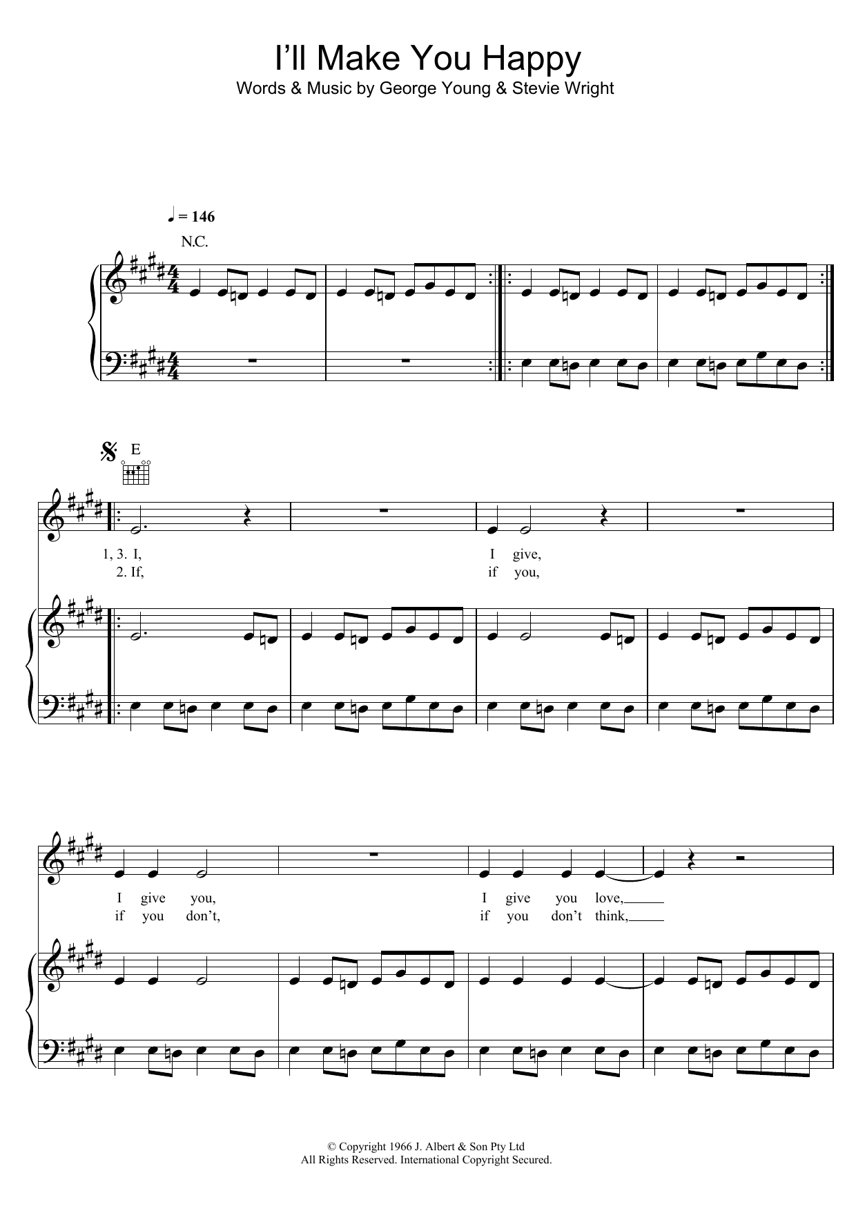 Learn to play The Easybeats I'll Make You Happy sheet music for Piano, Vocal & Guitar Chords in minutes. Price: 7.8900$ The Easybeats I'll Make You Happy sheet music notes and chords arranged for Piano, Vocal & Guitar Chords