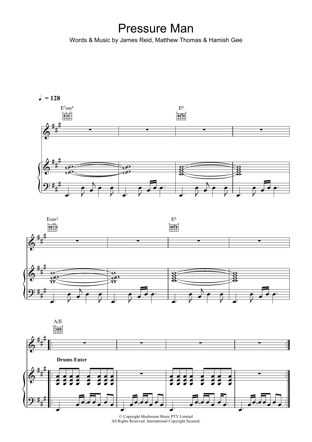 Learn to play The Feelers Pressure Man sheet music for Piano, Vocal & Guitar Chords in minutes. Price: 7.8900$ The Feelers Pressure Man sheet music notes and chords arranged for Piano, Vocal & Guitar Chords