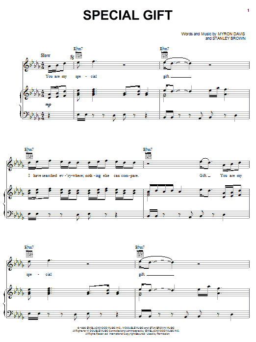 Learn to play The Isley Brothers Special Gift sheet music for Piano, Vocal & Guitar Chords (Right-Hand Melody) in minutes. Price: 7.8900$ The Isley Brothers Special Gift sheet music notes and chords arranged for Piano, Vocal & Guitar Chords (Right-Hand Melody)