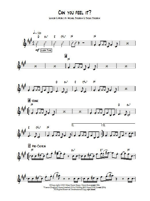 The Jackson 5 Can You Feel It sheet music notes and chords. Download Printable PDF.