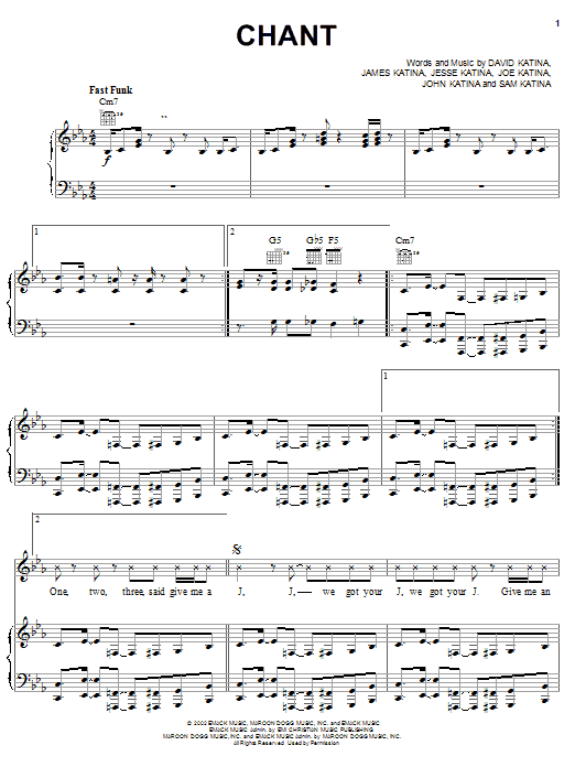 Learn to play The Katinas Chant sheet music for Piano, Vocal & Guitar Chords (Right-Hand Melody) in minutes. Price: 7.8900$ The Katinas Chant sheet music notes and chords arranged for Piano, Vocal & Guitar Chords (Right-Hand Melody)