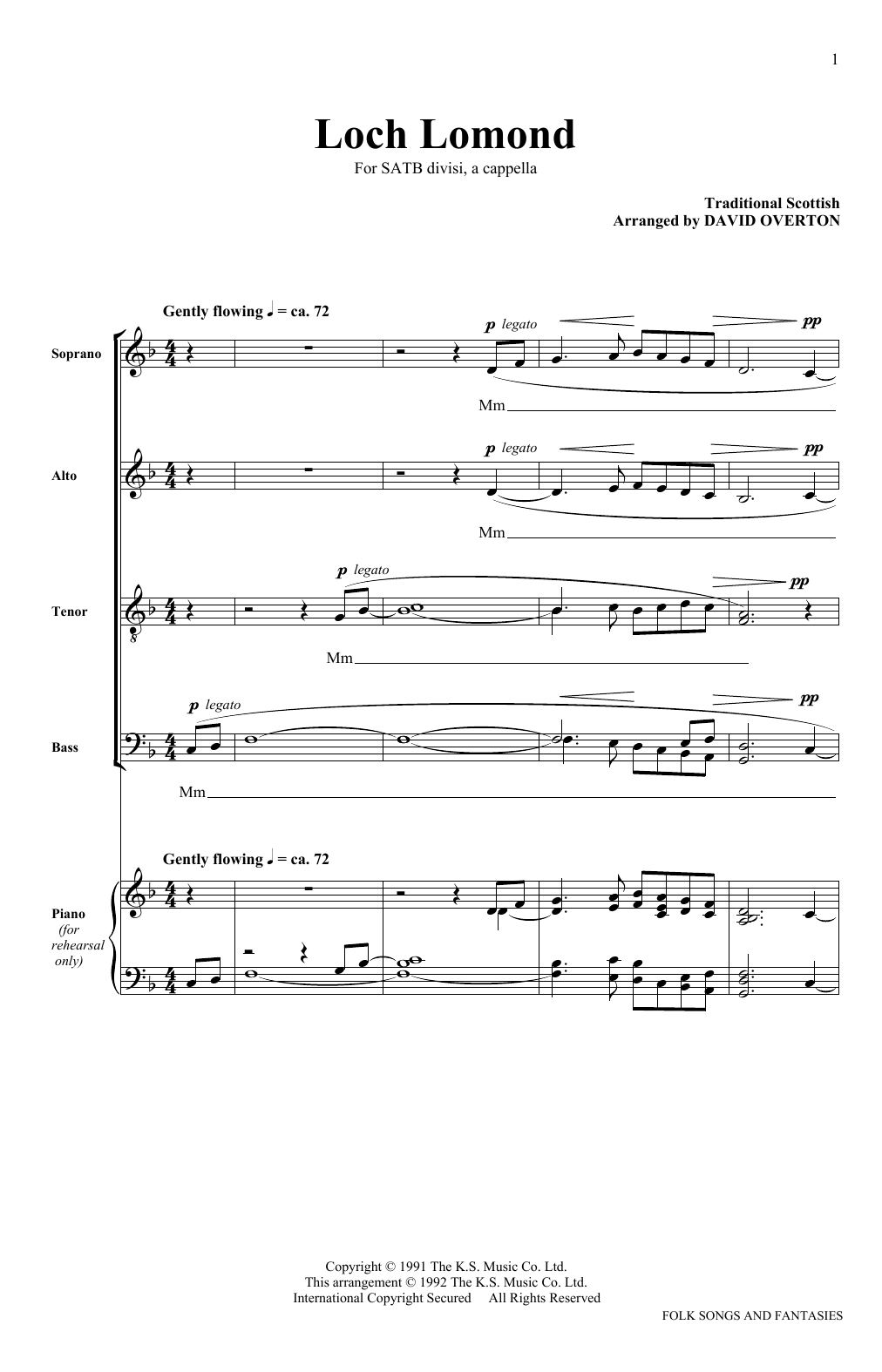 Learn to play The King's Singers Loch Lomond sheet music for SATB Choir in minutes. Price: 3.9900$ The King's Singers Loch Lomond sheet music notes and chords arranged for SATB Choir
