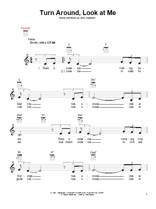 The Lettermen Turn Around, Look At Me sheet music notes and chords. Download Printable PDF.