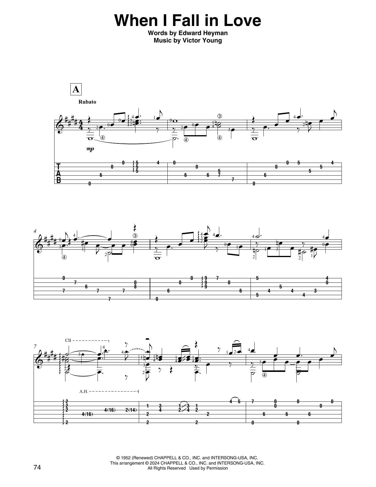 The Lettermen When I Fall In Love (arr. David Jaggs) sheet music notes and chords. Download Printable PDF.