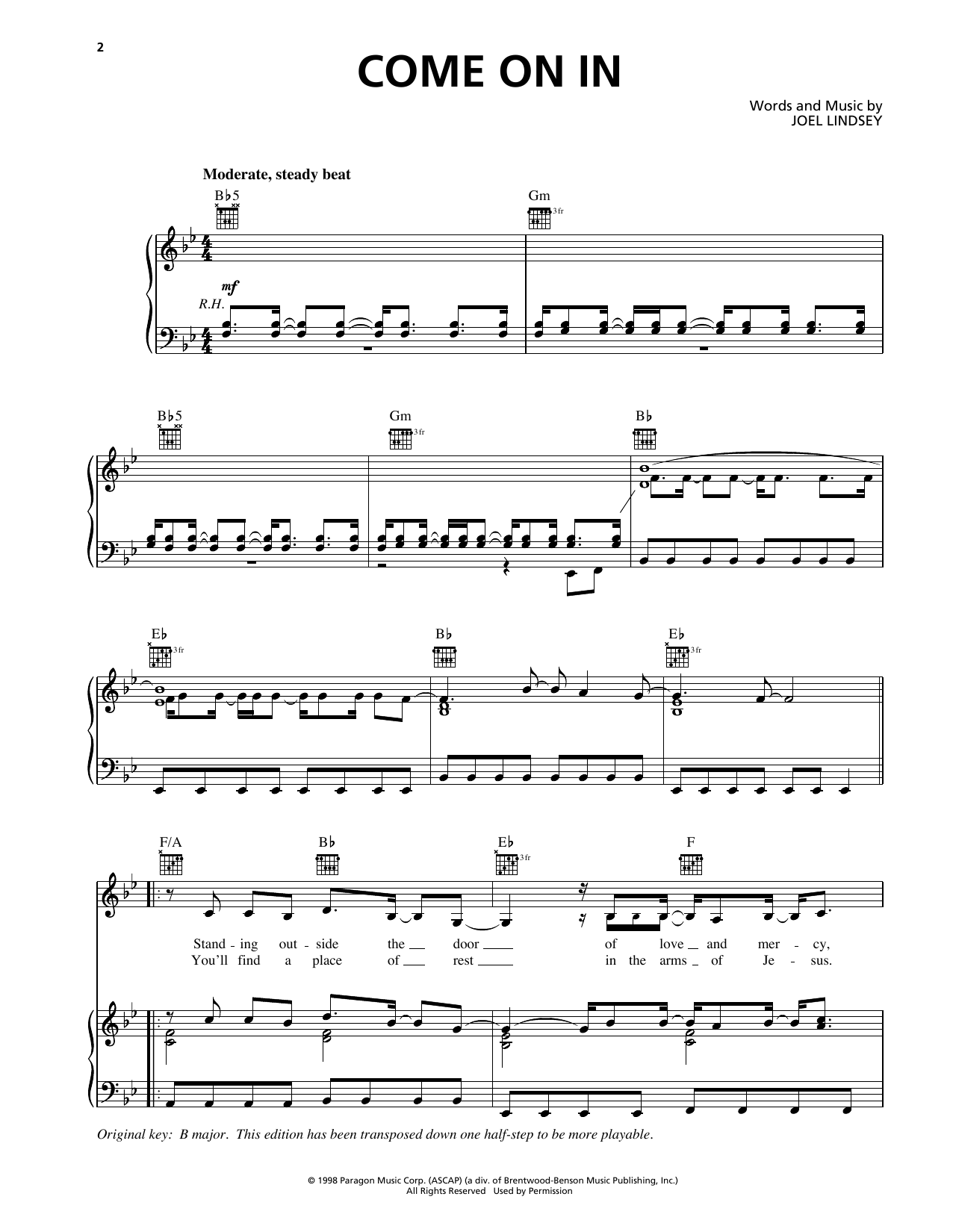 Learn to play The Martins Come On In sheet music for Piano, Vocal & Guitar Chords (Right-Hand Melody) in minutes. Price: 7.8900$ The Martins Come On In sheet music notes and chords arranged for Piano, Vocal & Guitar Chords (Right-Hand Melody)