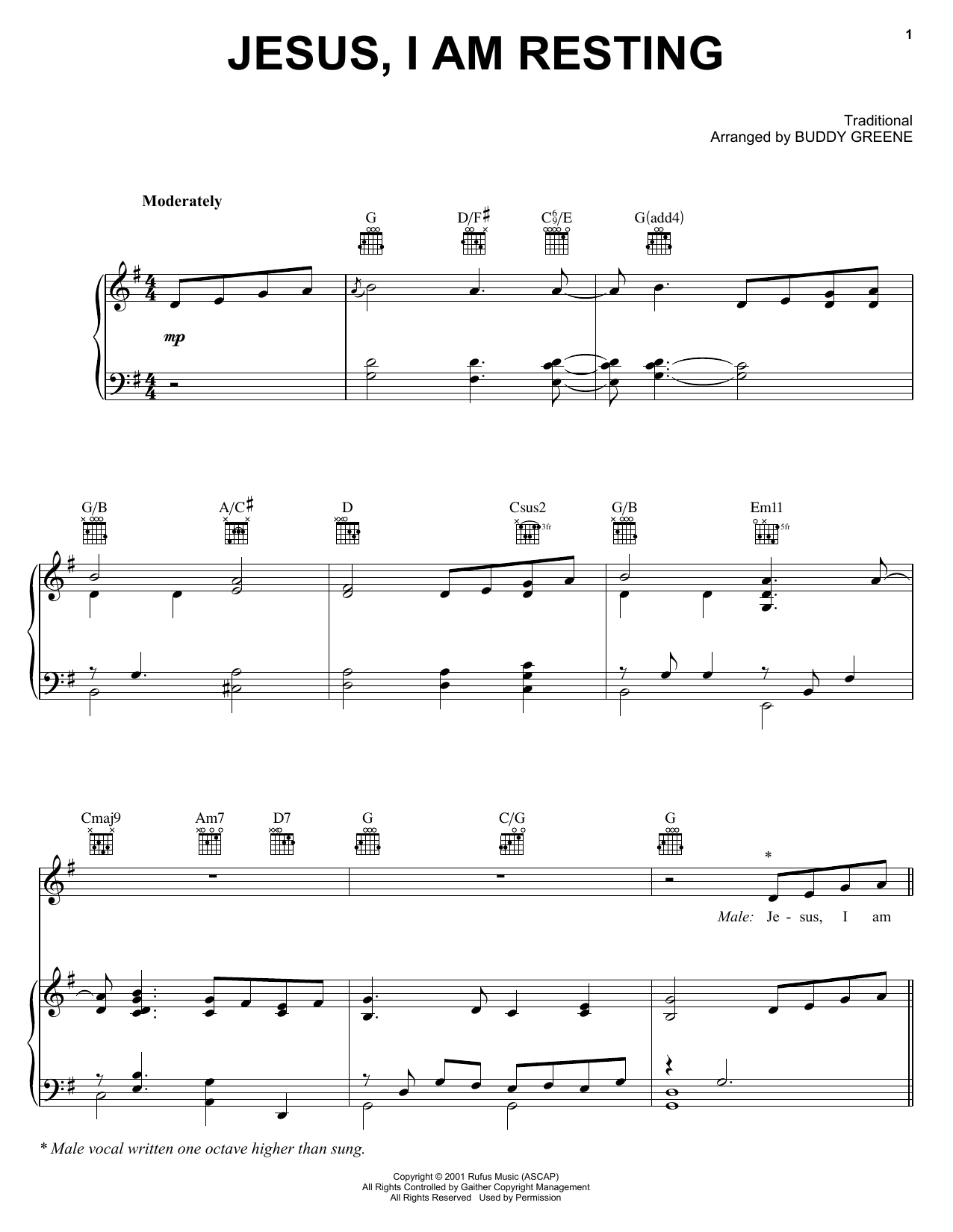 Learn to play The Martins Jesus, I Am Resting sheet music for Piano, Vocal & Guitar Chords (Right-Hand Melody) in minutes. Price: 7.8900$ The Martins Jesus, I Am Resting sheet music notes and chords arranged for Piano, Vocal & Guitar Chords (Right-Hand Melody)