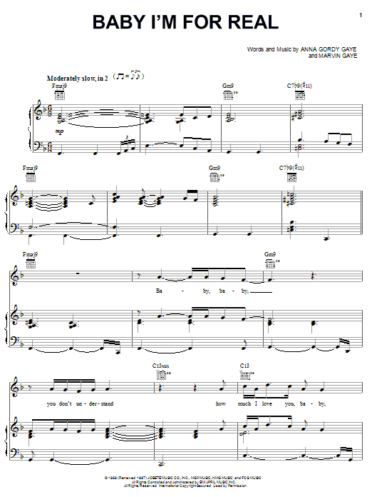 Learn to play Michael McDonald Baby I'm For Real sheet music for Real Book – Melody & Chords in minutes. Price: 5.9900$ Michael McDonald Baby I'm For Real sheet music notes and chords arranged for Real Book – Melody & Chords