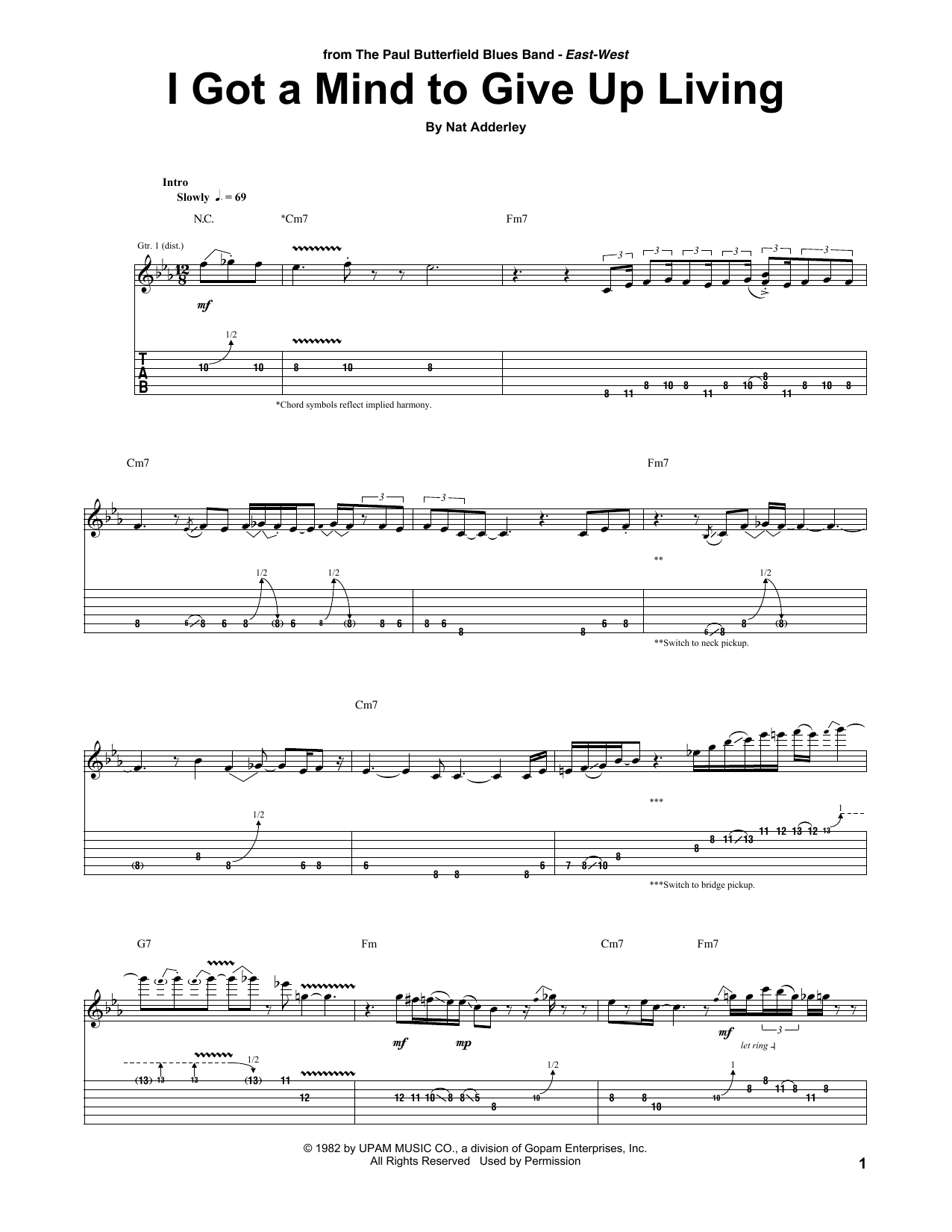 Learn to play The Paul Butterfield Blues Band I Got A Mind To Give Up Living sheet music for Guitar Tab in minutes. Price: 7.8900$ The Paul Butterfield Blues Band I Got A Mind To Give Up Living sheet music notes and chords arranged for Guitar Tab