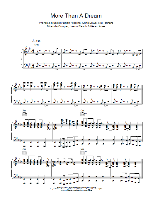 Learn to play Pet Shop Boys More Than A Dream sheet music for Piano, Vocal & Guitar Chords in minutes. Price: 7.8900$ Pet Shop Boys More Than A Dream sheet music notes and chords arranged for Piano, Vocal & Guitar Chords