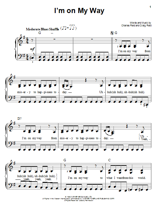 The Proclaimers I'm On My Way sheet music notes and chords. Download Printable PDF.