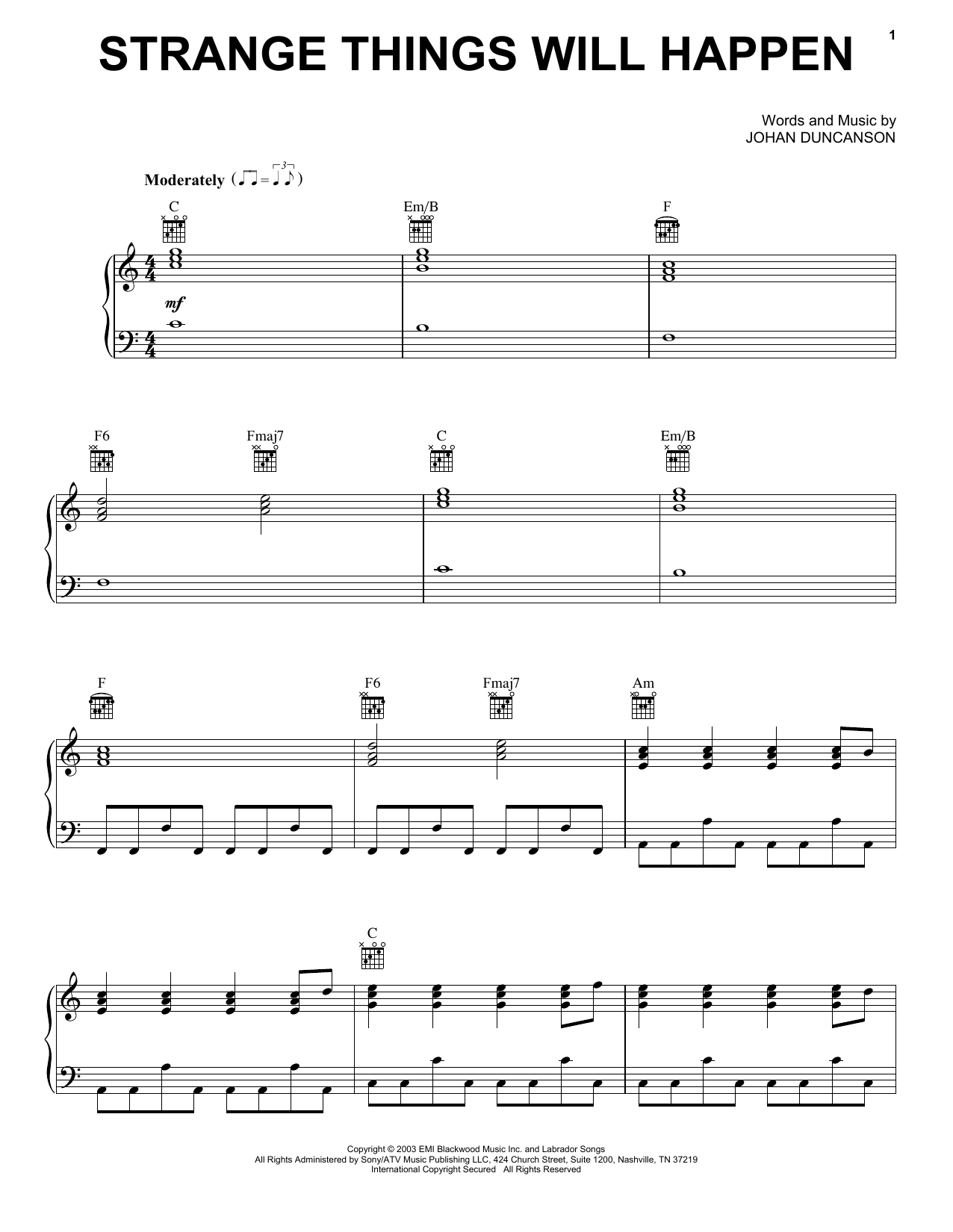 Learn to play The Radio Dept. Strange Things Will Happen sheet music for Piano, Vocal & Guitar Chords (Right-Hand Melody) in minutes. Price: 7.8900$ The Radio Dept. Strange Things Will Happen sheet music notes and chords arranged for Piano, Vocal & Guitar Chords (Right-Hand Melody)