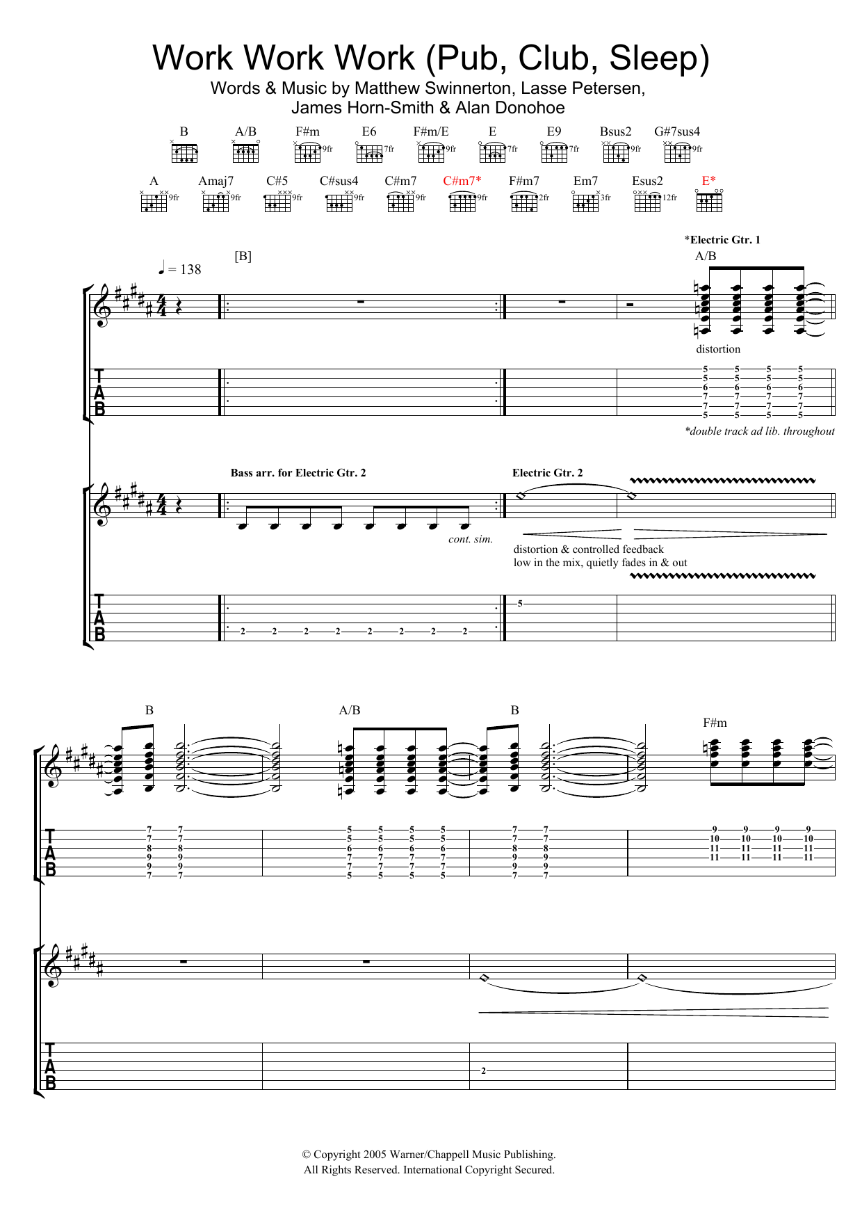 Learn to play The Rakes Work Work Work (Pub, Club, Sleep) sheet music for Guitar Tab in minutes. Price: 6.9900$ The Rakes Work Work Work (Pub, Club, Sleep) sheet music notes and chords arranged for Guitar Tab