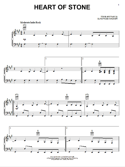 Learn to play The Raveonettes Heart Of Stone sheet music for Piano, Vocal & Guitar Chords (Right-Hand Melody) in minutes. Price: 7.8900$ The Raveonettes Heart Of Stone sheet music notes and chords arranged for Piano, Vocal & Guitar Chords (Right-Hand Melody)