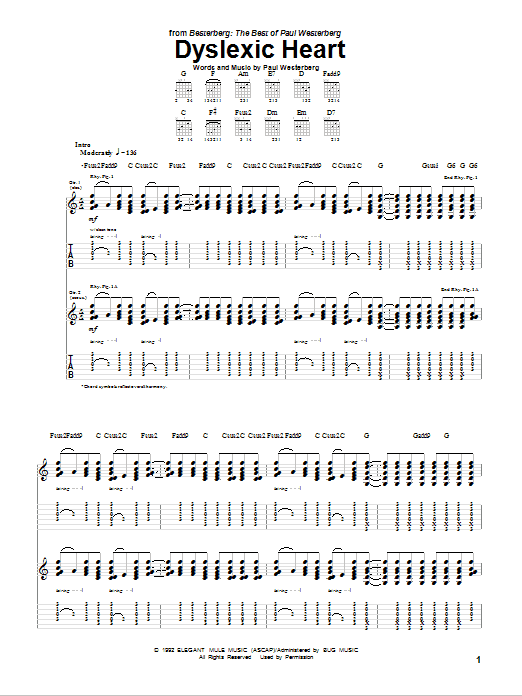 The Replacements Dyslexic Heart sheet music notes and chords. Download Printable PDF.