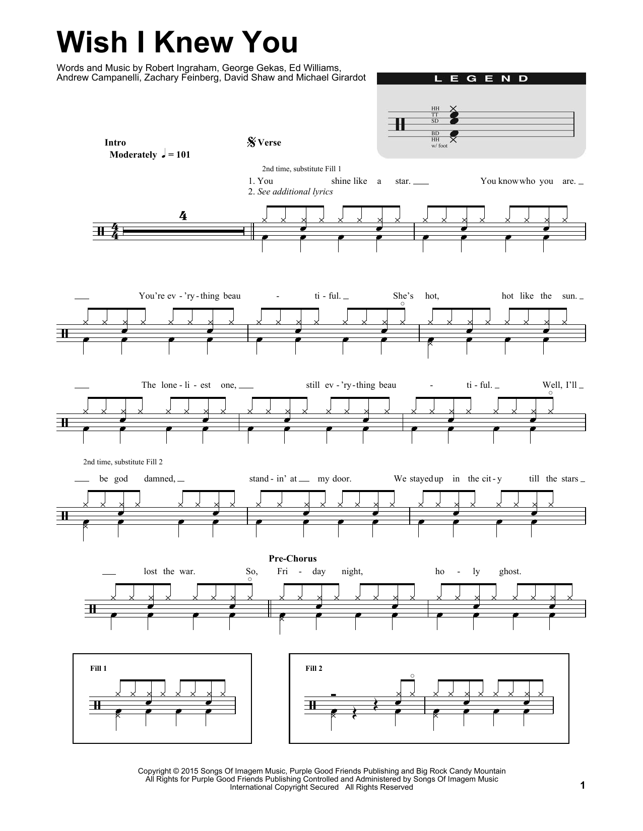 The Revivalists Wish I Knew You sheet music notes and chords. Download Printable PDF.