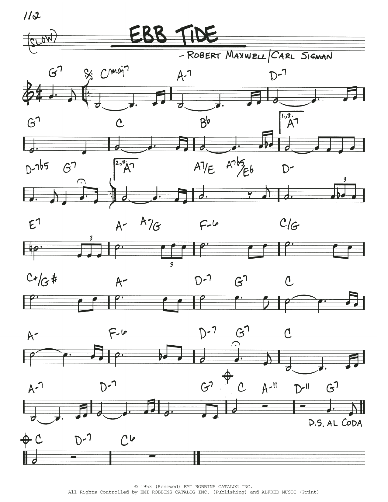 The Righteous Brothers Ebb Tide sheet music notes and chords. Download Printable PDF.