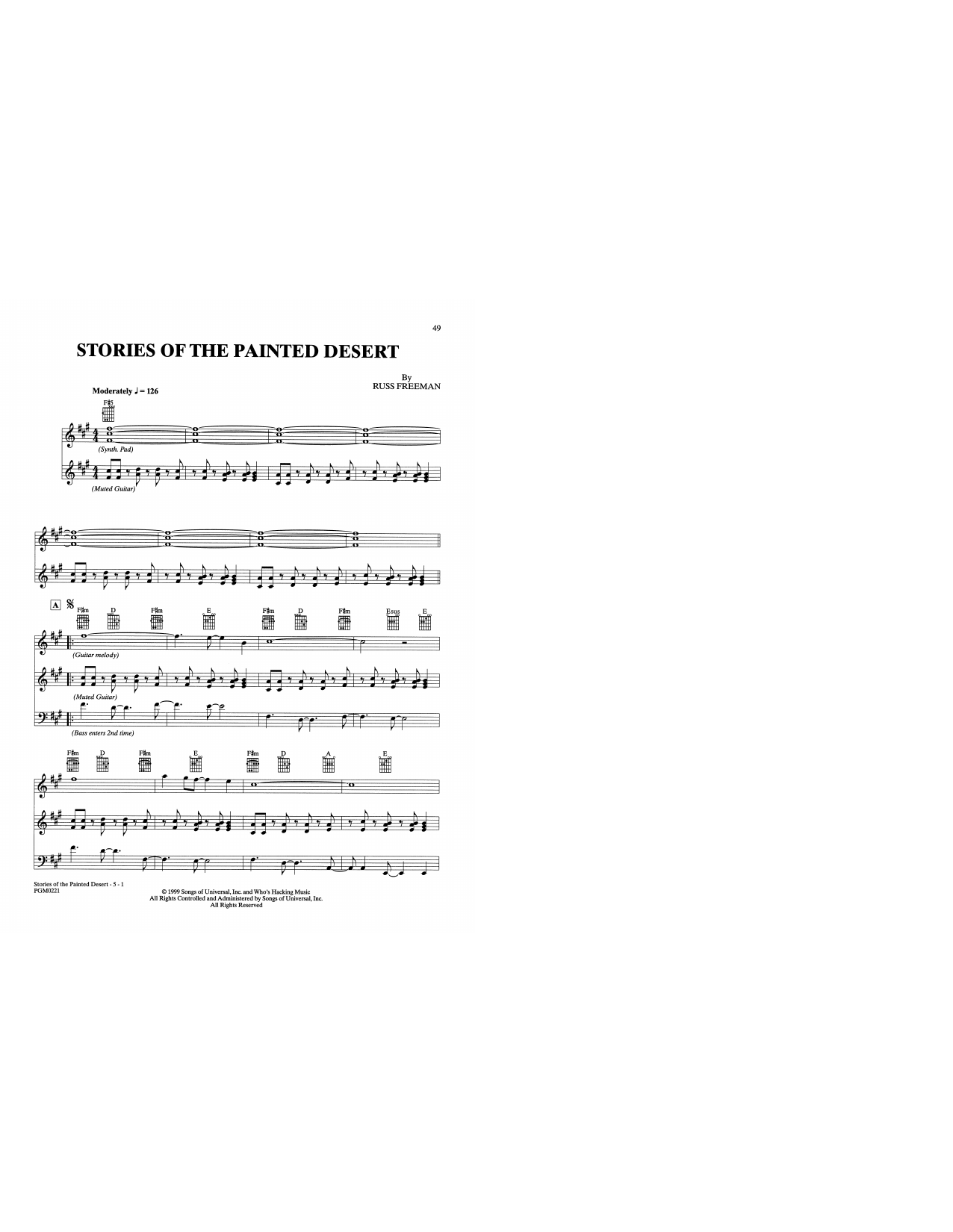 The Rippingtons Stories Of The Painted Desert sheet music notes and chords. Download Printable PDF.