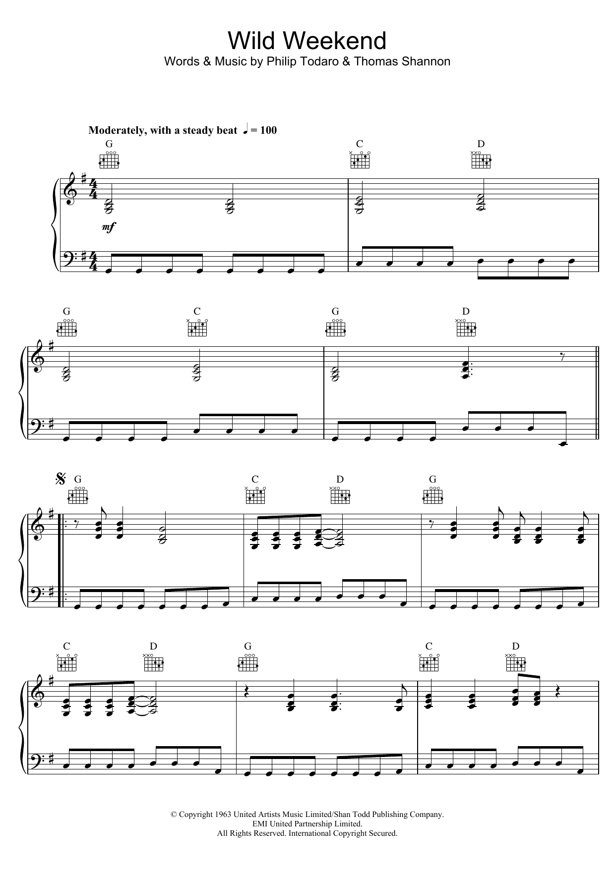 Learn to play The Rockin Rebels Wild Weekend sheet music for Piano Solo in minutes. Price: 7.8900$ The Rockin Rebels Wild Weekend sheet music notes and chords arranged for Piano Solo
