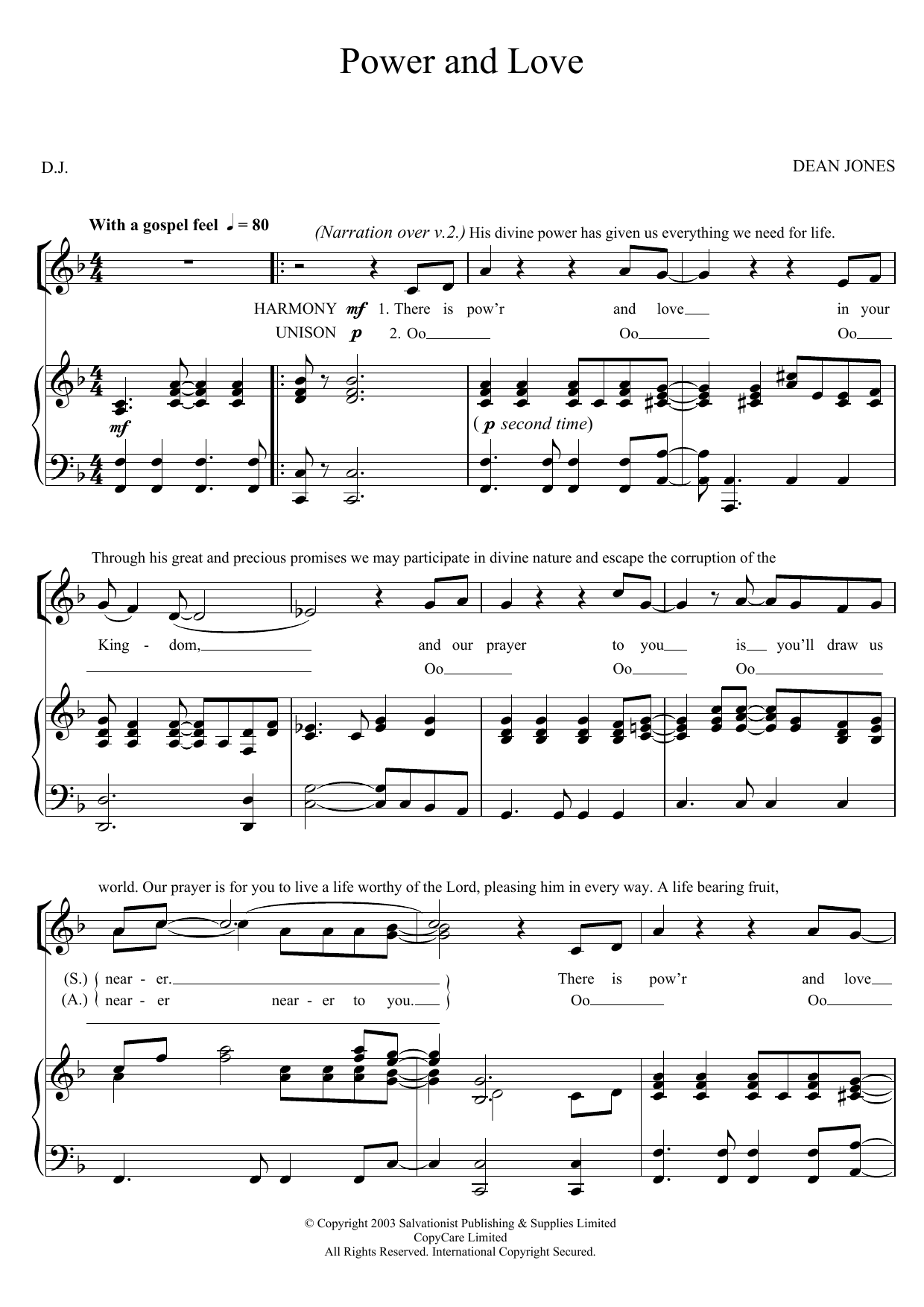 Learn to play The Salvation Army Power And Love sheet music for Piano, Vocal & Guitar Chords in minutes. Price: 7.8900$ The Salvation Army Power And Love sheet music notes and chords arranged for Piano, Vocal & Guitar Chords