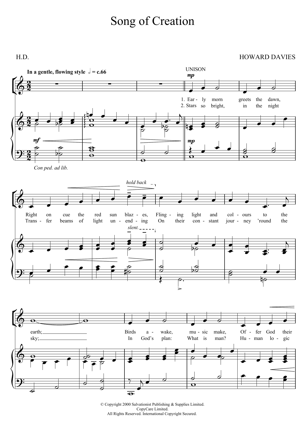 Learn to play The Salvation Army Song Of Creation sheet music for Piano, Vocal & Guitar Chords in minutes. Price: 7.8900$ The Salvation Army Song Of Creation sheet music notes and chords arranged for Piano, Vocal & Guitar Chords