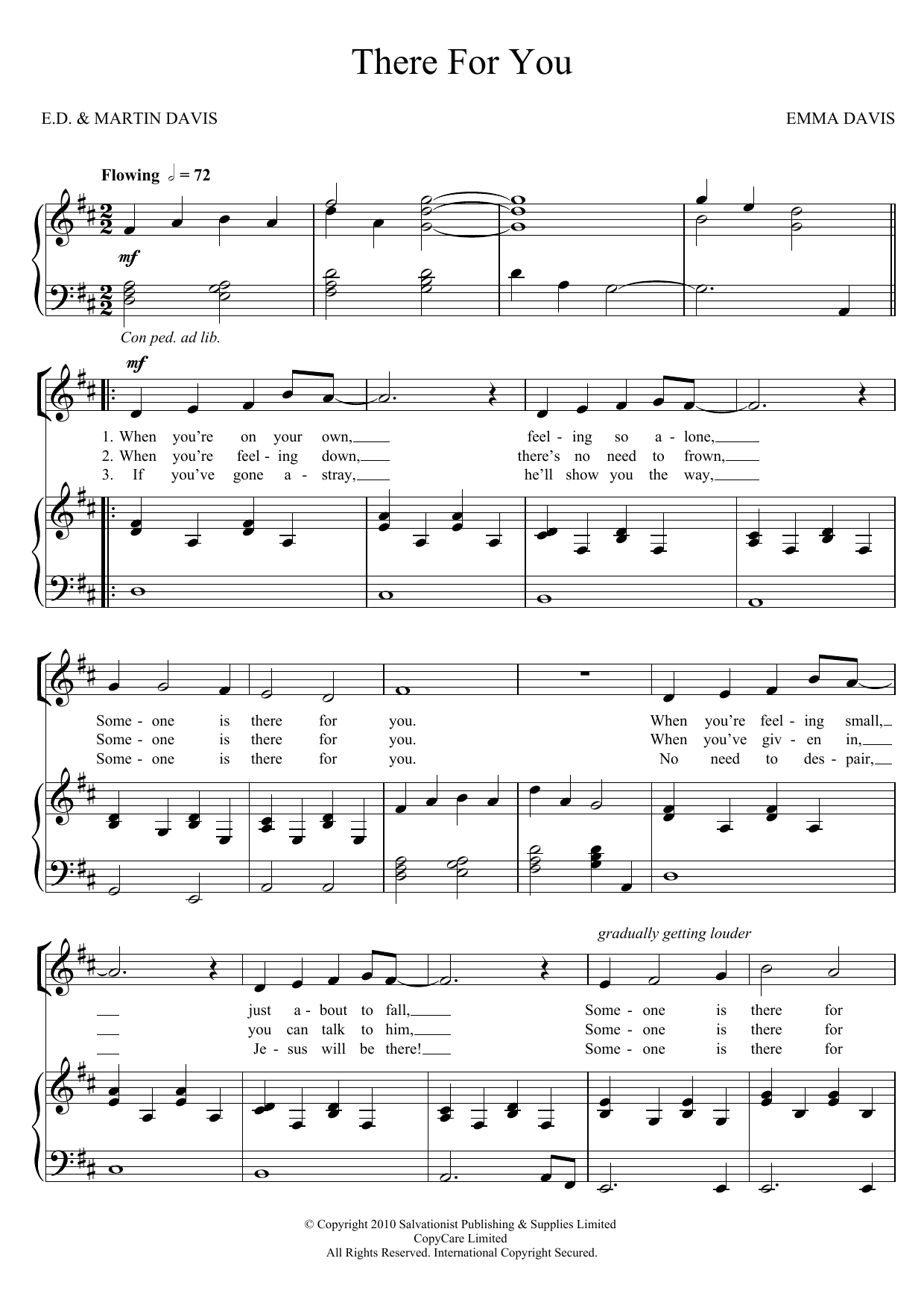 Learn to play The Salvation Army There For You sheet music for Piano, Vocal & Guitar Chords in minutes. Price: 7.8900$ The Salvation Army There For You sheet music notes and chords arranged for Piano, Vocal & Guitar Chords