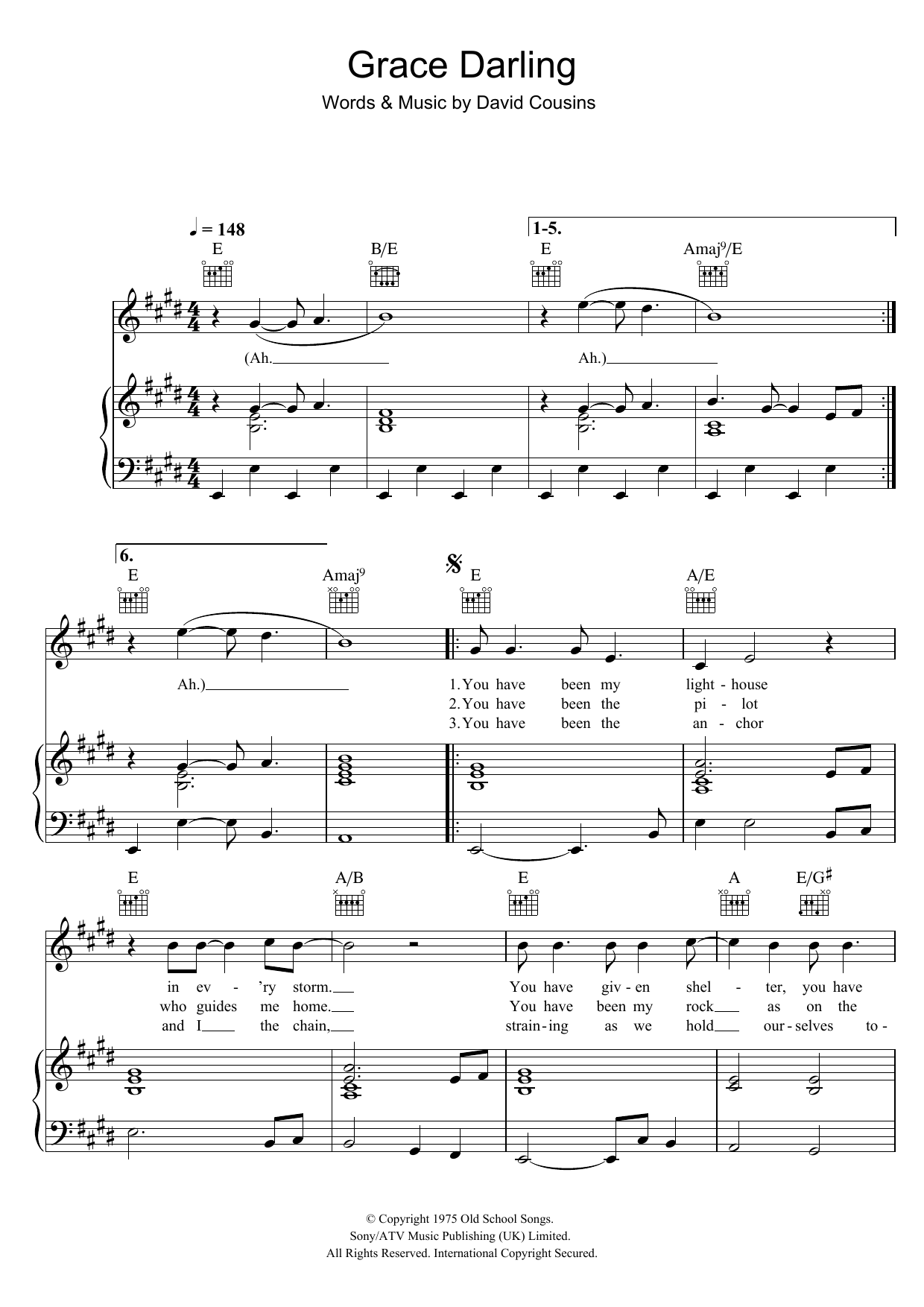 Learn to play The Strawbs Grace Darling sheet music for Piano, Vocal & Guitar Chords in minutes. Price: 7.8900$ The Strawbs Grace Darling sheet music notes and chords arranged for Piano, Vocal & Guitar Chords
