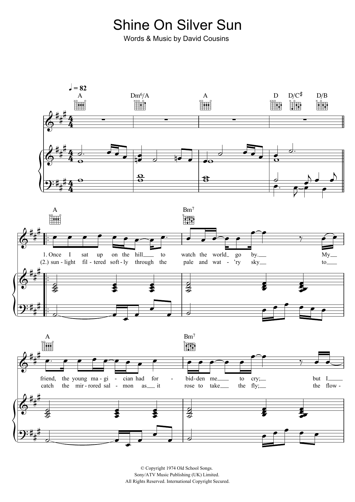 Learn to play The Strawbs Shine On Silver Sun sheet music for Piano, Vocal & Guitar Chords in minutes. Price: 7.8900$ The Strawbs Shine On Silver Sun sheet music notes and chords arranged for Piano, Vocal & Guitar Chords