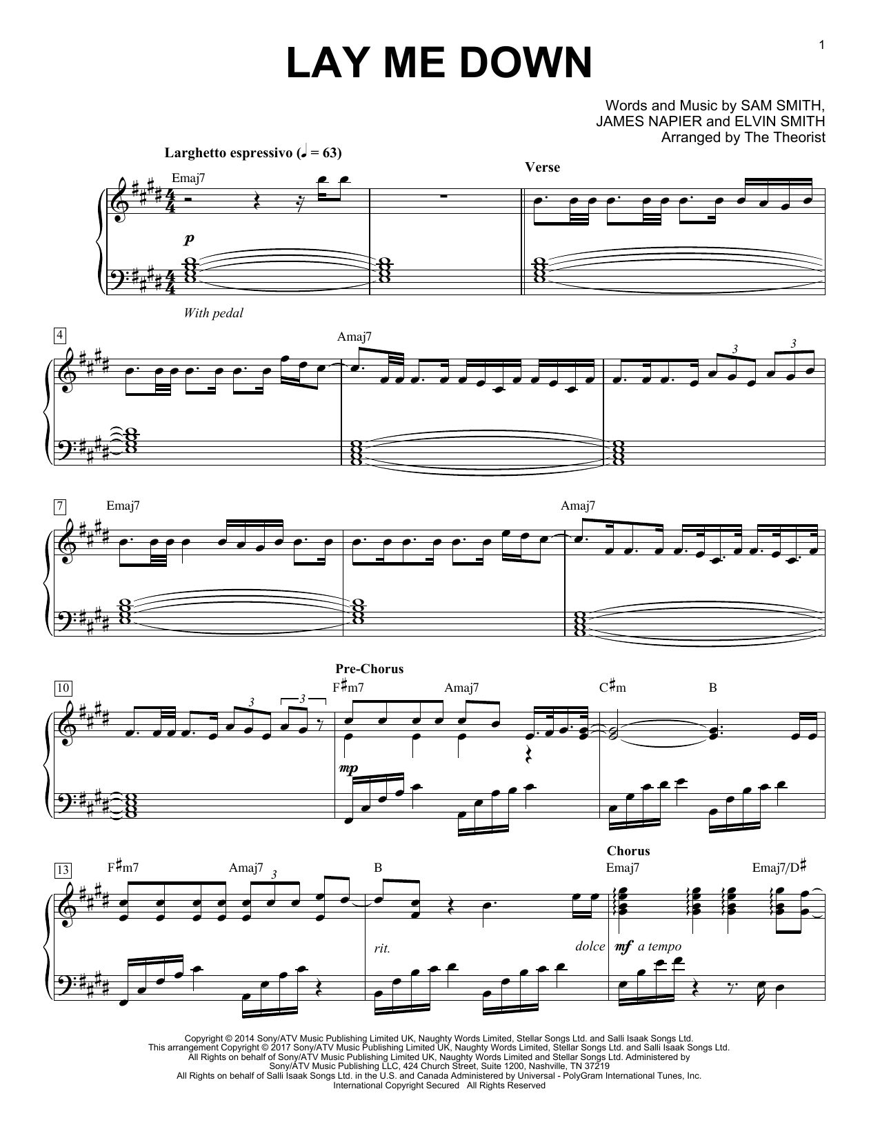 Learn to play The Theorist Lay Me Down sheet music for Piano Solo in minutes. Price: 7.8900$ The Theorist Lay Me Down sheet music notes and chords arranged for Piano Solo