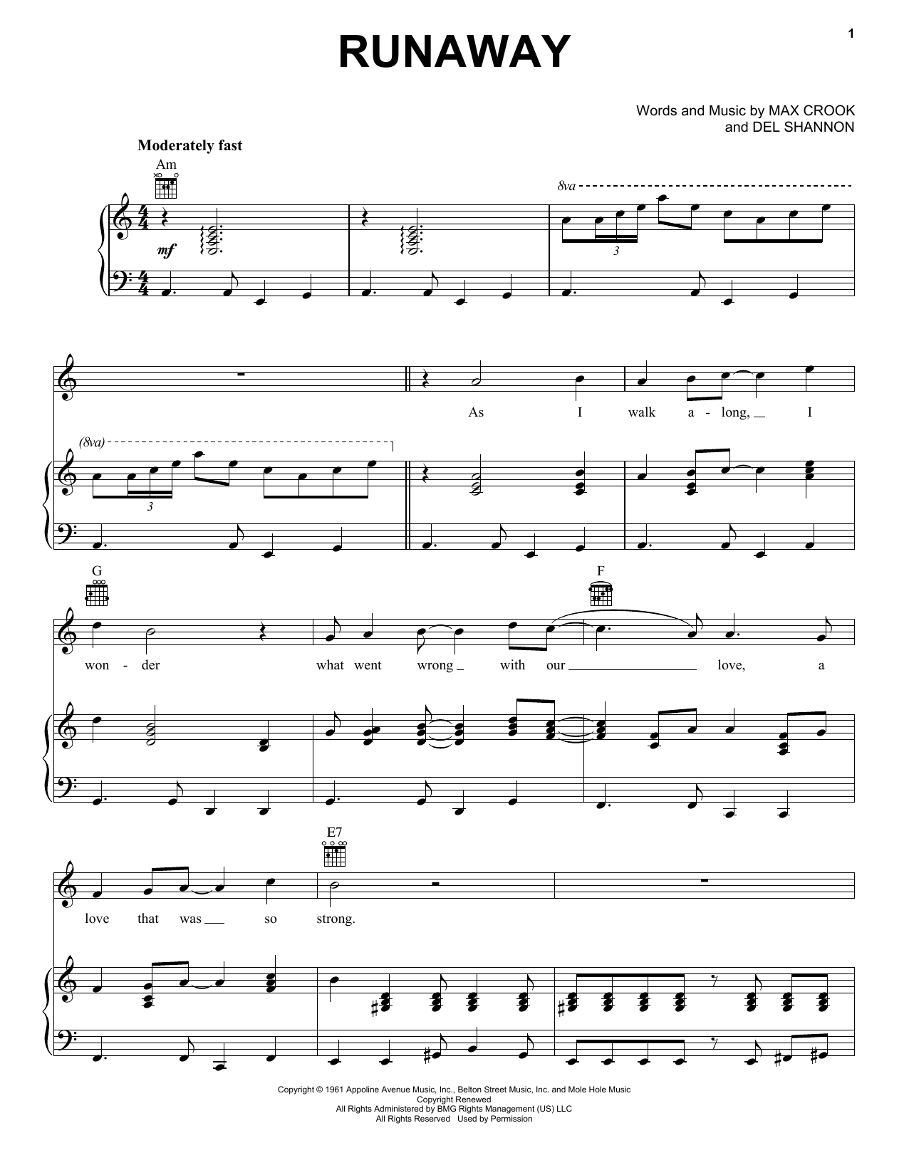 Learn to play The Traveling Wilburys Runaway sheet music for Piano, Vocal & Guitar Chords (Right-Hand Melody) in minutes. Price: 7.8900$ The Traveling Wilburys Runaway sheet music notes and chords arranged for Piano, Vocal & Guitar Chords (Right-Hand Melody)