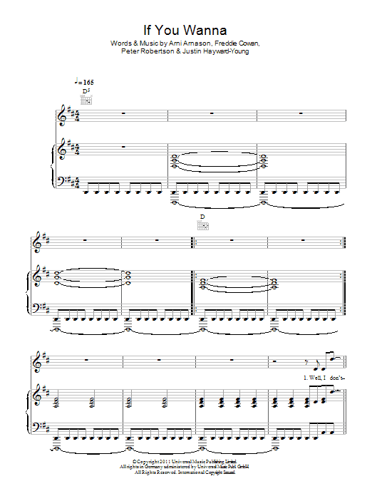 Learn to play The Vaccines If You Wanna sheet music for Piano, Vocal & Guitar Chords in minutes. Price: 7.8900$ The Vaccines If You Wanna sheet music notes and chords arranged for Piano, Vocal & Guitar Chords