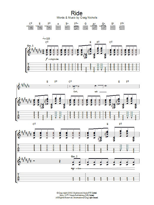 Learn to play The Vines Ride sheet music for Guitar Tab in minutes. Price: 7.8900$ The Vines Ride sheet music notes and chords arranged for Guitar Tab