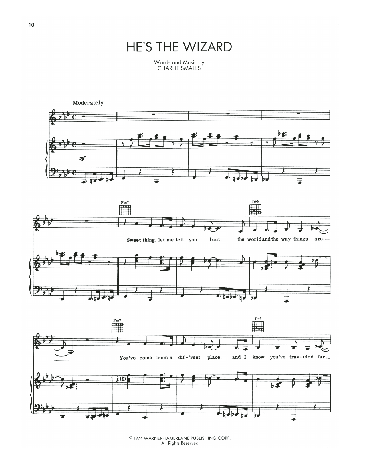 Thelma Carpenter He's The Wizard (from The Wiz) sheet music notes and chords. Download Printable PDF.