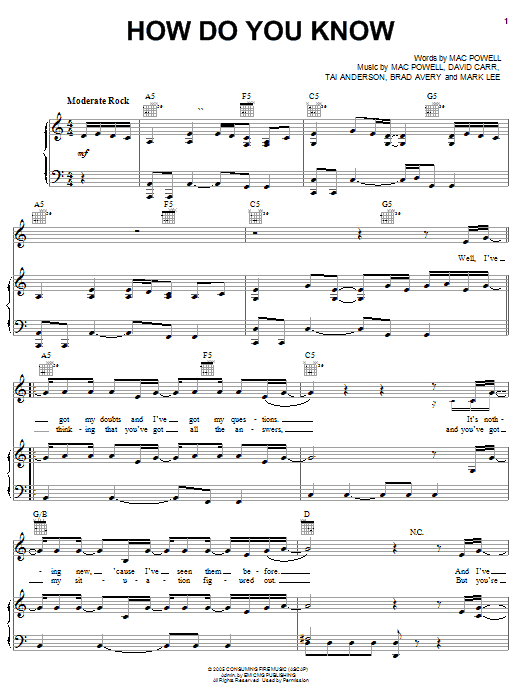 Learn to play Third Day How Do You Know sheet music for Guitar Tab in minutes. Price: 7.8900$ Third Day How Do You Know sheet music notes and chords arranged for Guitar Tab
