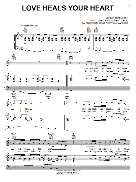 Learn to play Third Day Love Heals Your Heart sheet music for Guitar Tab in minutes. Price: 7.8900$ Third Day Love Heals Your Heart sheet music notes and chords arranged for Guitar Tab