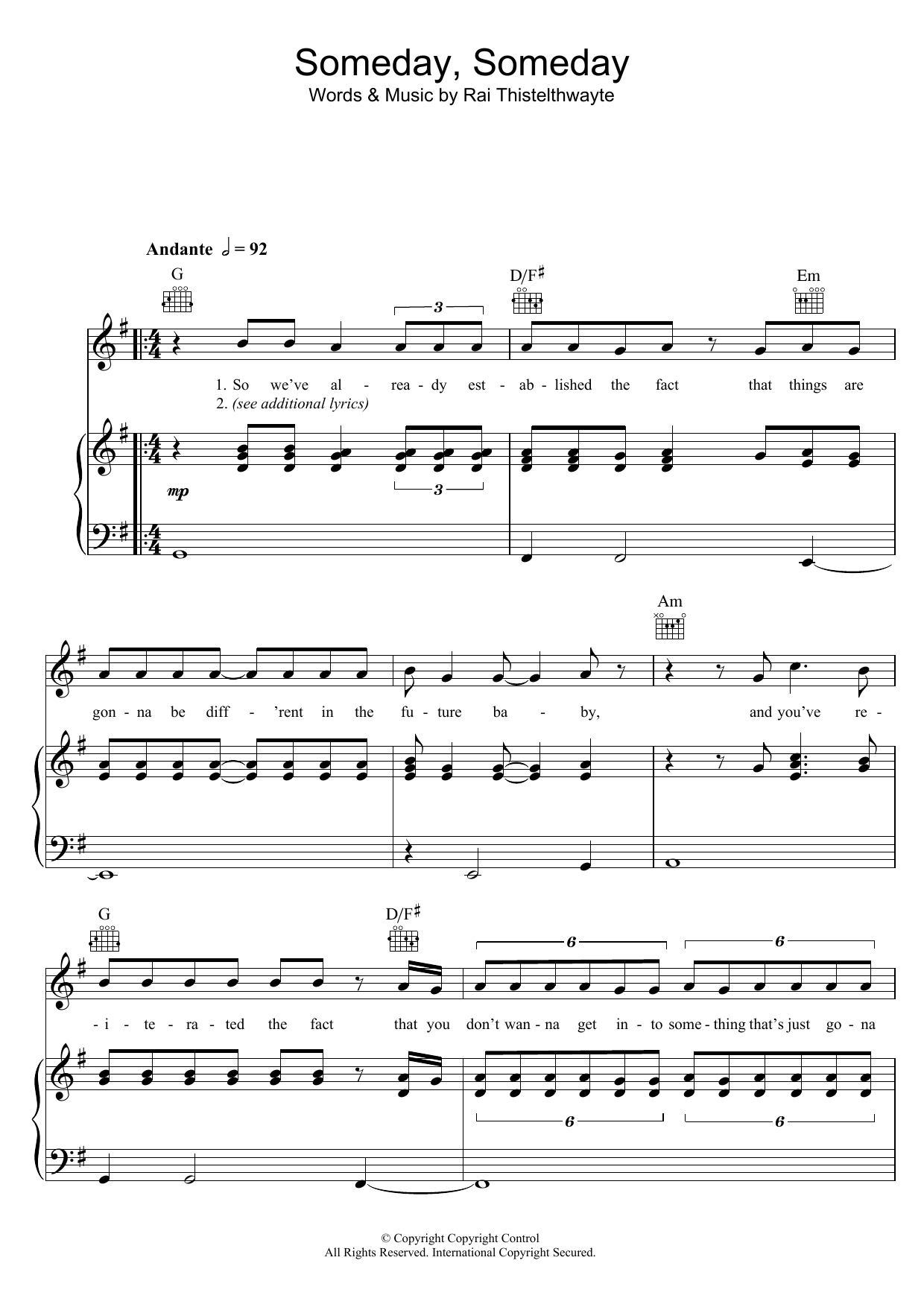 Learn to play Thirsty Merc Someday, Someday sheet music for Piano, Vocal & Guitar Chords in minutes. Price: 7.8900$ Thirsty Merc Someday, Someday sheet music notes and chords arranged for Piano, Vocal & Guitar Chords