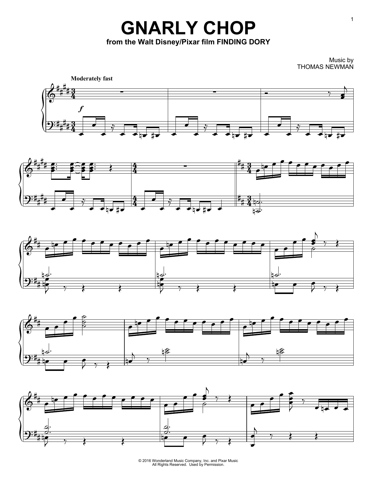 Learn to play Thomas Newman Gnarly Chop sheet music for Piano Solo in minutes. Price: 7.8900$ Thomas Newman Gnarly Chop sheet music notes and chords arranged for Piano Solo