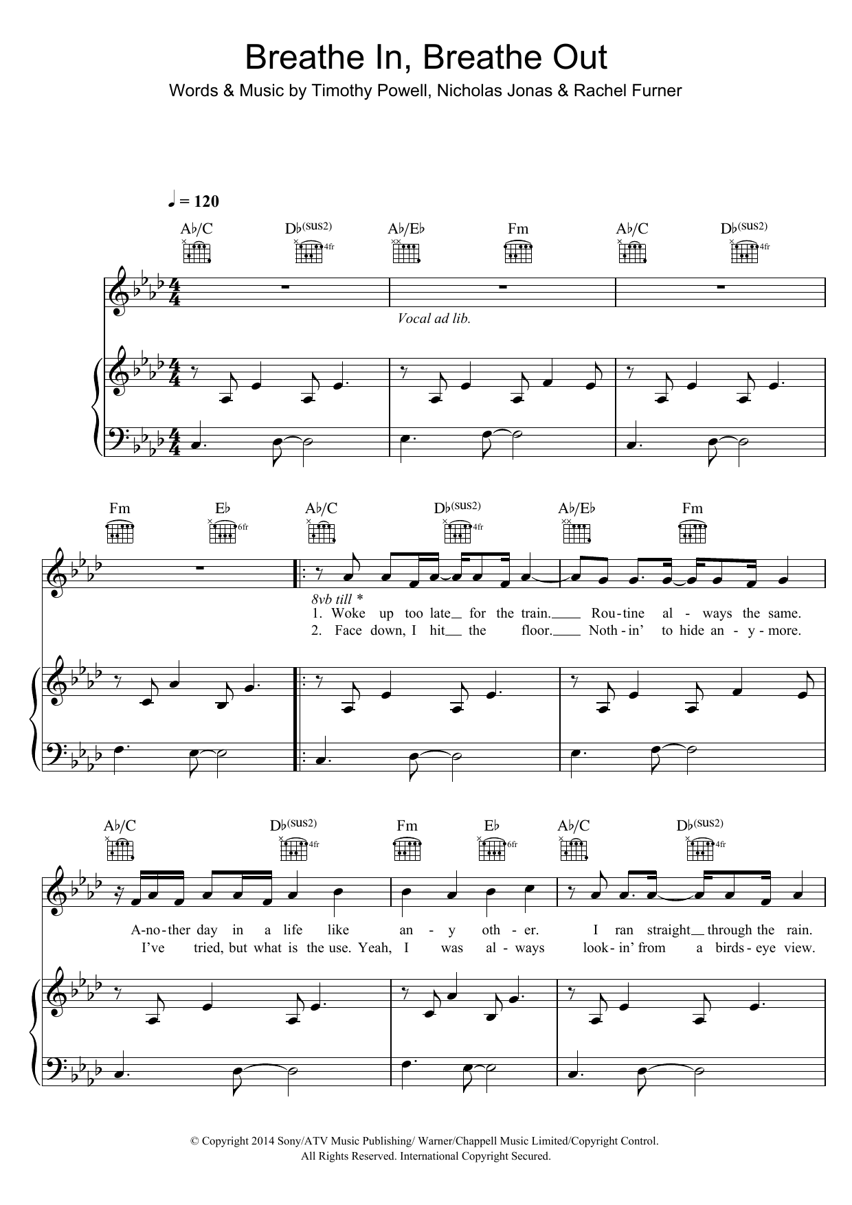 Learn to play Tich Breathe In, Breathe Out sheet music for Piano, Vocal & Guitar Chords in minutes. Price: 7.8900$ Tich Breathe In, Breathe Out sheet music notes and chords arranged for Piano, Vocal & Guitar Chords